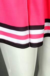 CH206 custom sleeveless cheerleading suit skirt design printing LOGO pleated skirt cheerleading suit contrast cheerleading clothing garment factory  glee cheerios uniform  elite cheer uniforms detail view-9